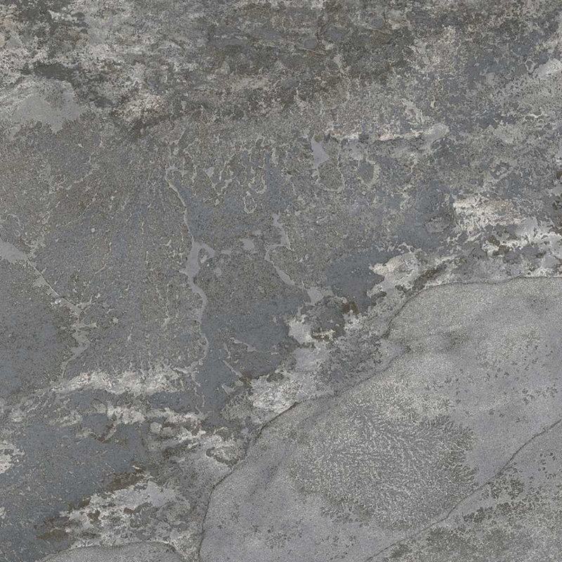 Carreau de porcelaine mat pour mur et plancher en ardoise 6 po x 6 po Wells, Gris