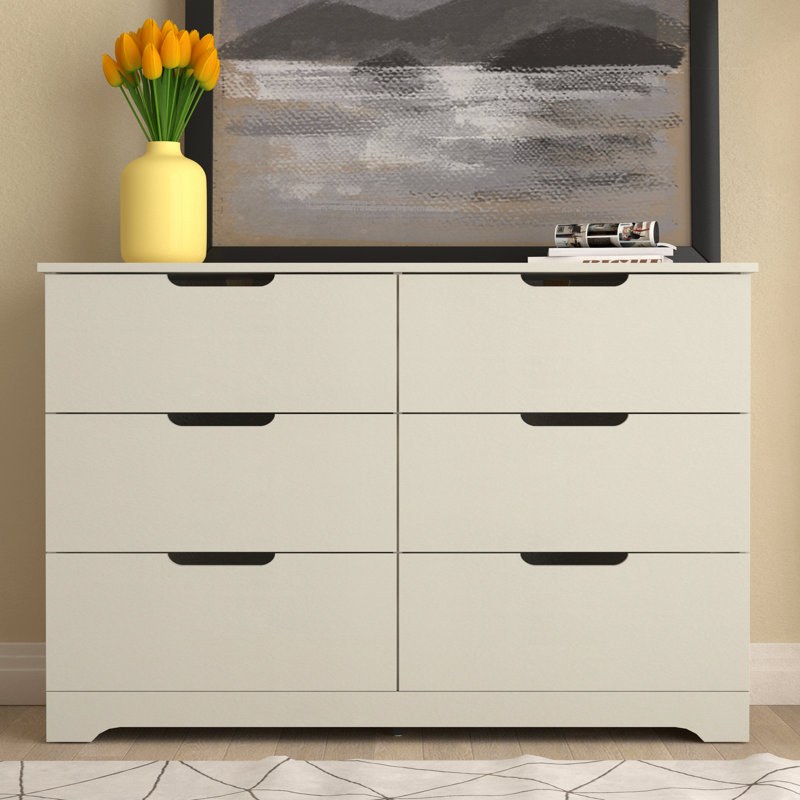 Commode 6 tiroirs Aroob, Chêne noueux