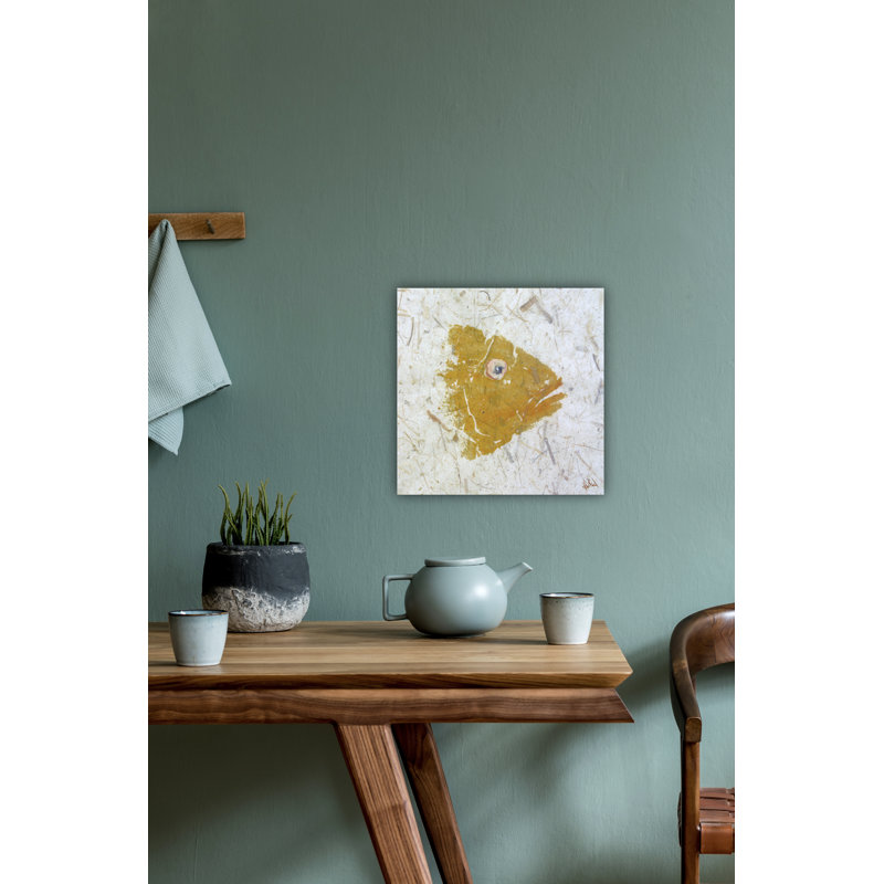 «Snapper Yellow» par John Beard, reproduction sur toile sans cadre, H 22 po x l 22 po x P 3 po, Toile tendue