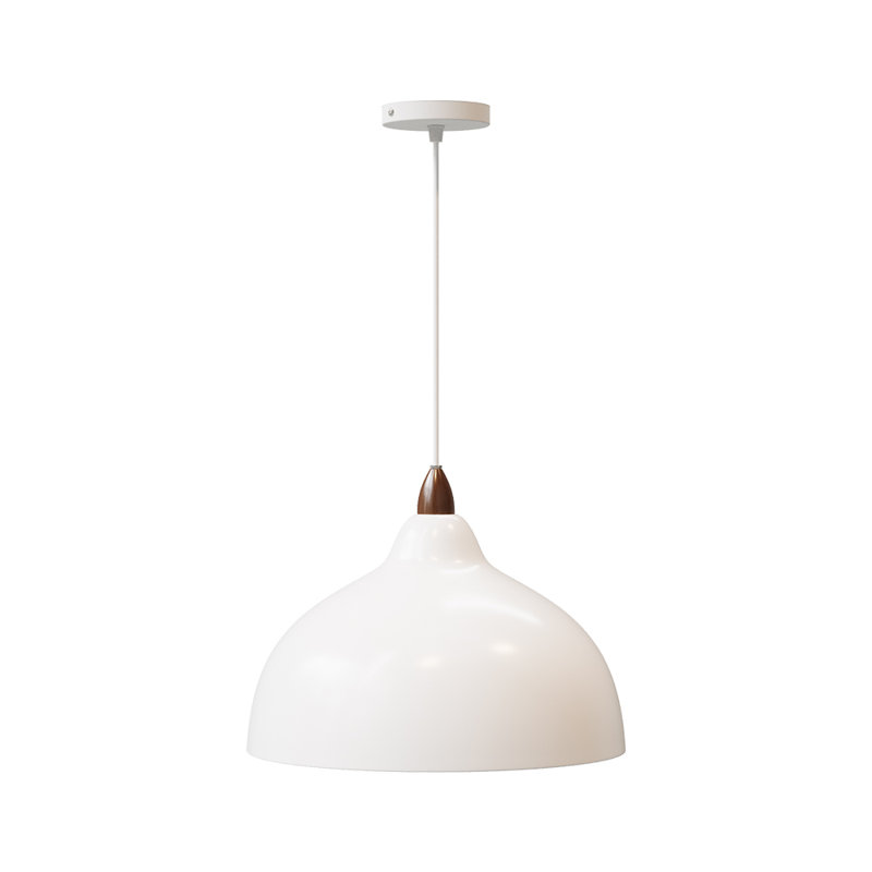1 - Light White Dome Pendant