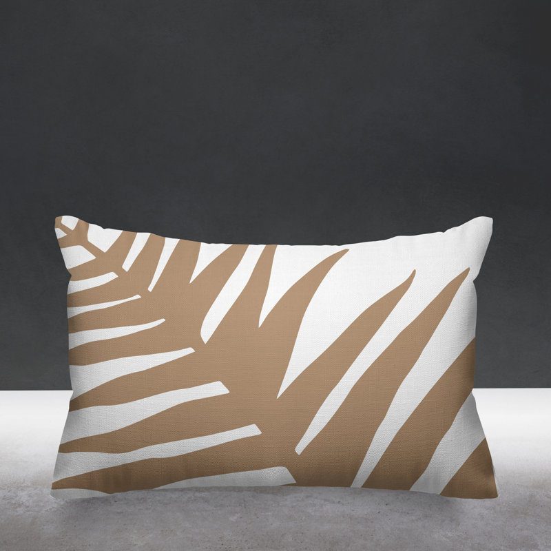 Housse et insert de coussin rectangulaire Fielding, Beige