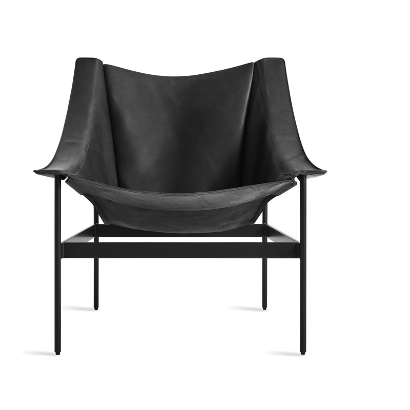 Heyday Lounge Chair, Black Full Grain Leather