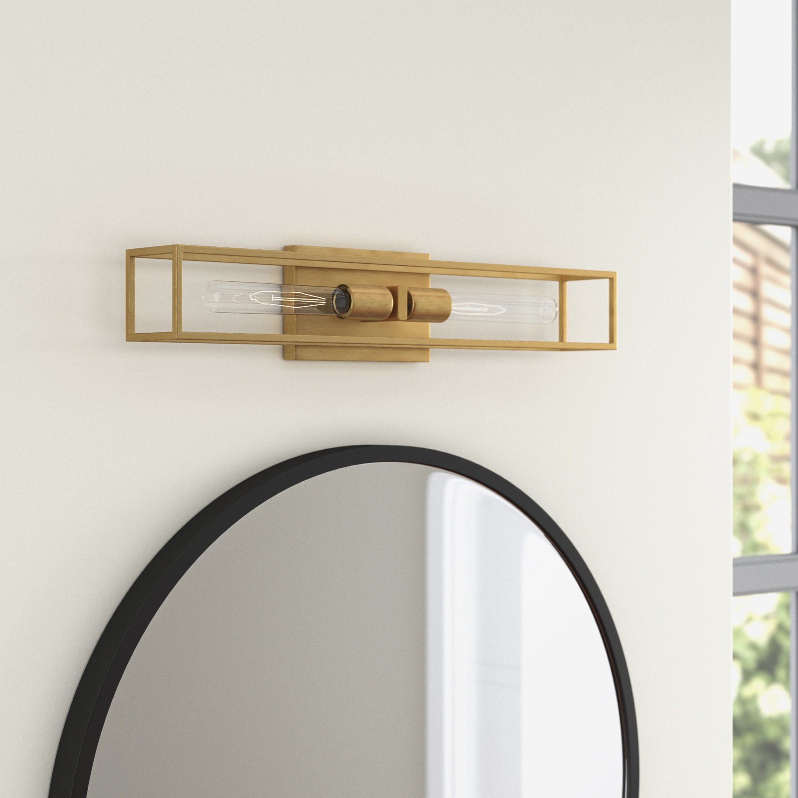 Memphis 2 Light Transparent Dimmable Vanity Light