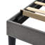 Structure de lit simple gris, tête de lit ajustable (lit)-706014393
