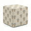 Berlin Gardens Lilly Hive 20" Square Pouf-1523038035