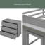 Lit mezzanine simple avec armoire et tablette-55031008