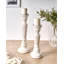 2 Piece Solid Wood Tabletop Candlestick Set
