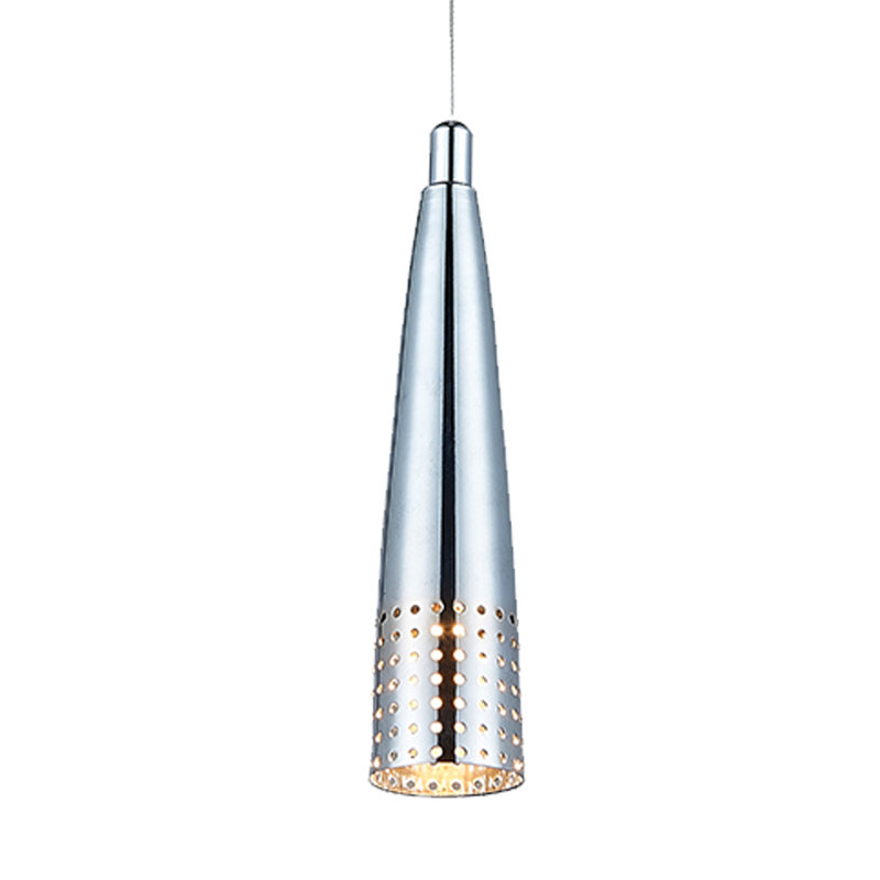 Luminaire suspendu 1 lumière Erramun, Chrome