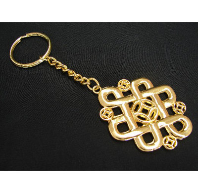 Feng Shui Import 2'' W Gold Key Chain