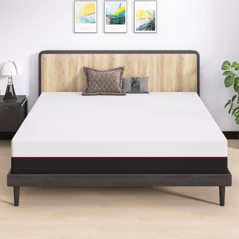 Matelas moyen en mousse viscoélastique 10 "dans une boîte, Double