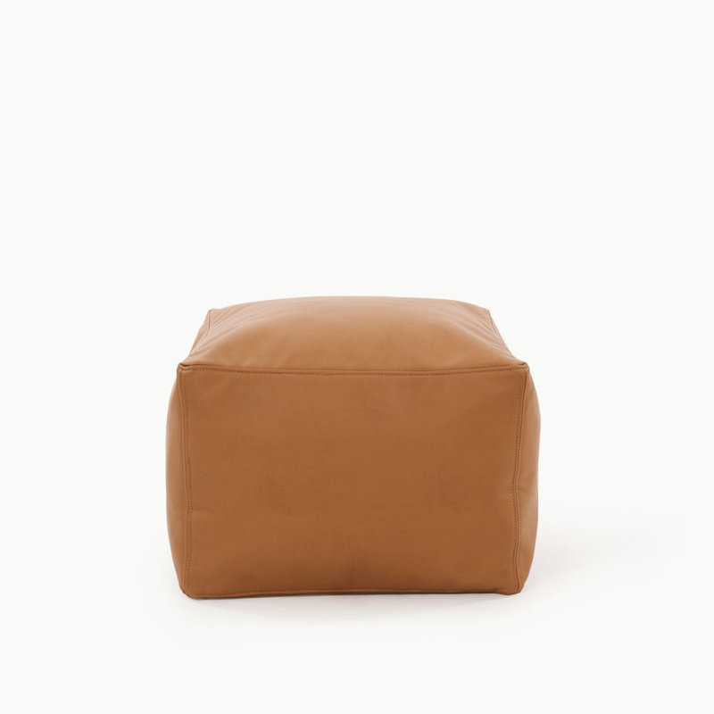 Square Pouf, Camel 