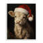Chapeau de Noël Highland Cow, estampe numérique, design par Arlington Prints-1890386063-1890386060