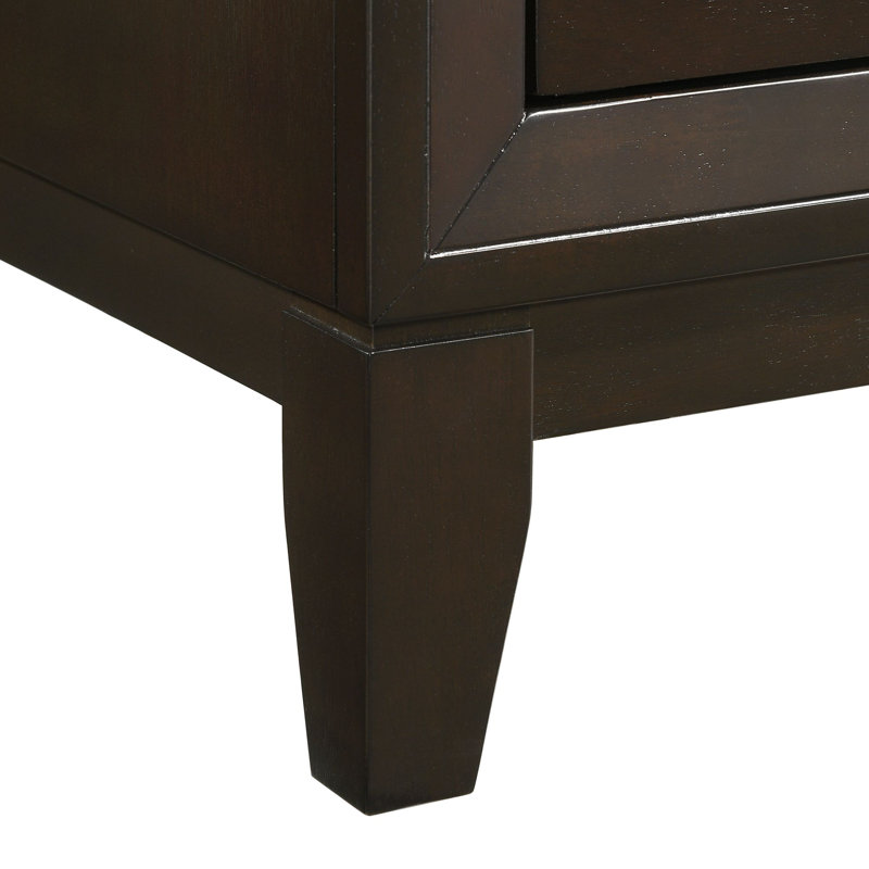 Brown Double 9-Drawer Horizontal Dresser with Dovetail Drawer