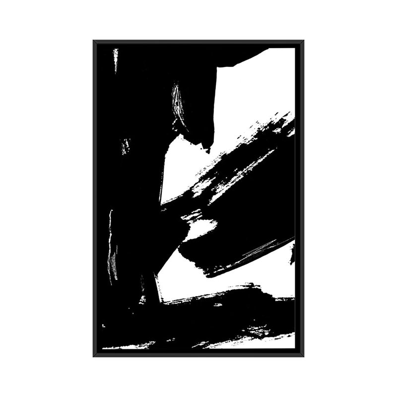 «Dynamic Expression I», impression sur toile, H 26 po x l 18 po x P 1,5 po, Toile avec cadre noir, Pas de tapis