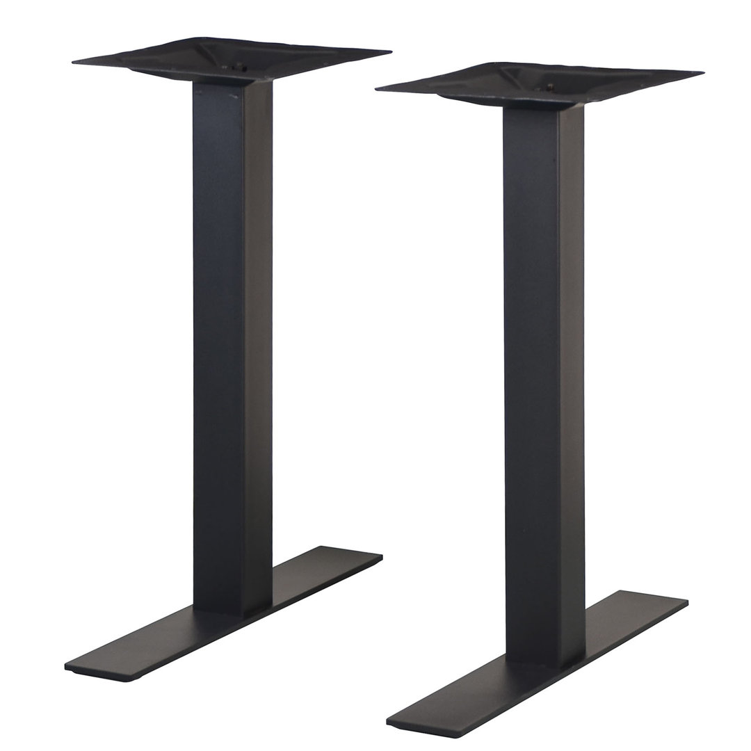 Uptown Black 4x24" Indoor Square Dining Height End Table Base BFM Seating