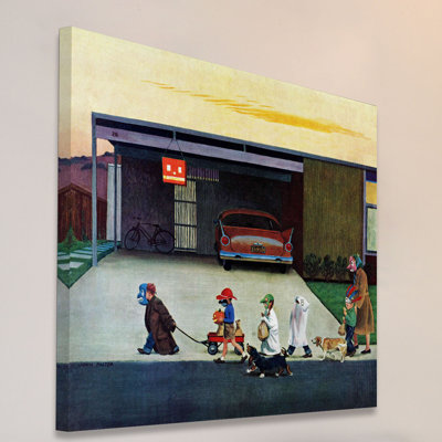 Reproduction d’art sur toile tendue, "burbs" par john négligeable faisant, reproduction d’art sur toile tendue