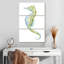 Brampt aquarelle hippocampe II-108621295