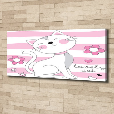 White Cat - Wrapped Canvas Print