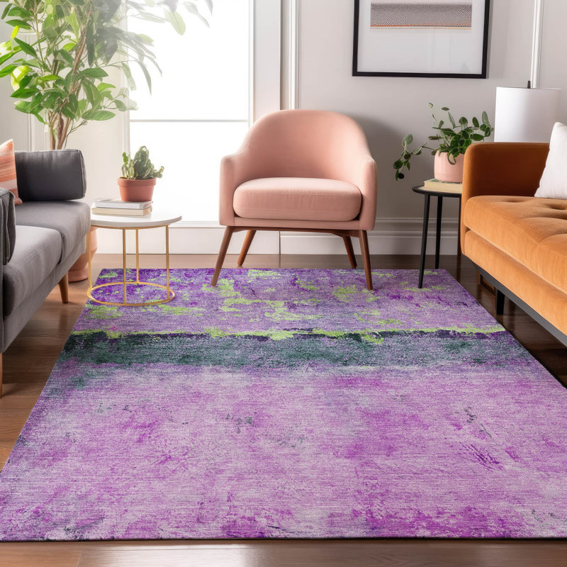 Premium Machine Washable Varroville AMF1716 Abstract Rug, Rectangle 10' x 14'
