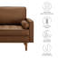 Fauteuil rembourré en cuir Vegan-105698015