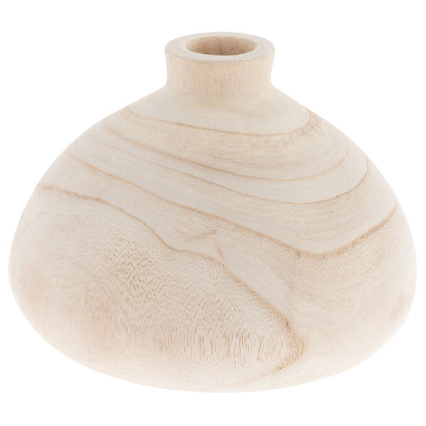 Vase en bois de paulownia