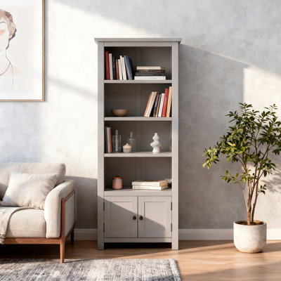 Arise-Sun High Bookcase with Cupboards