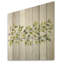 «Green Ferm Simple Collage - Leaves Wood», art mural sur bois de pin naturel-2002744522