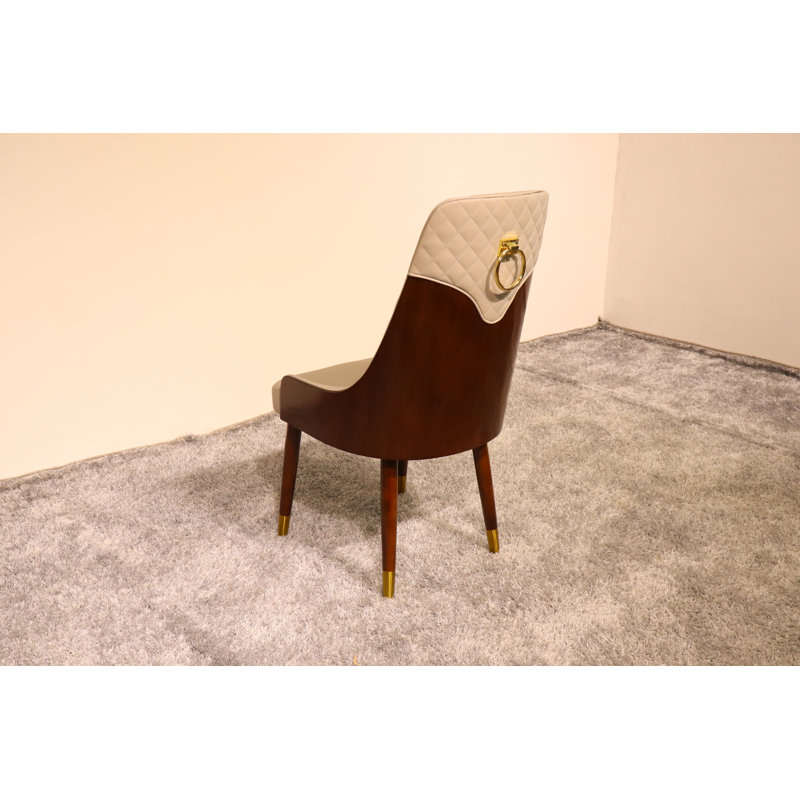 Vogue Lux Beige Dining Chair, Gray
