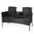 Jamarii 2 Persons Patio Seating Group with Built-in Coffee Table-1517845774