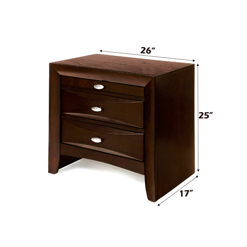 Storage Nightstand, Espresso