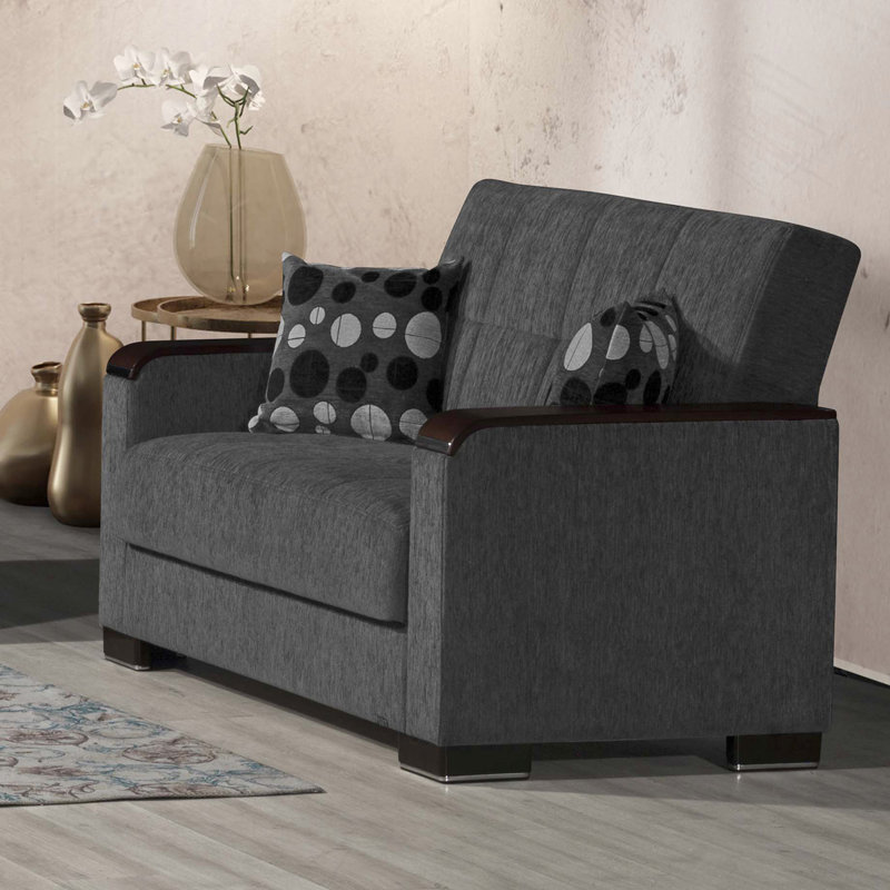 Revêtement en chenille gris - solution de sièges confortable et moderne avec rangement convertible en tissu