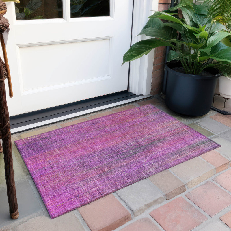 Tapis intérieur / extérieur Kinslee, Rectangle 1 pi 8 po x 2 pi 6 po