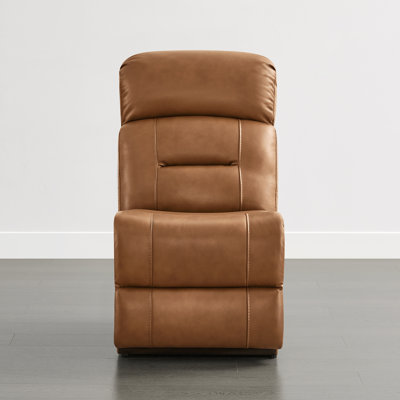 Olathe Genuine Leather Accent Chair