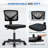 Desk and Chair Set: 48 Inch Computer Desk & Height Adjustable Black Mesh Chair-97465240