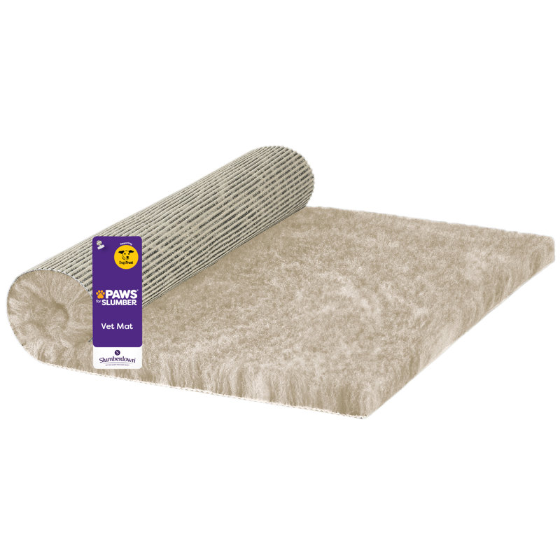Vet Fleece Pet Mat, 3cm H x 90cm W x 60cm D, Cream