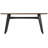 Century Walnut Metal Base Dining Table