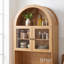 Porte cintrée en acrylique pour armoire de garde-manger de 75 pouces de hauteur, idéale pour la cuisine et la salle à manger.-130084422