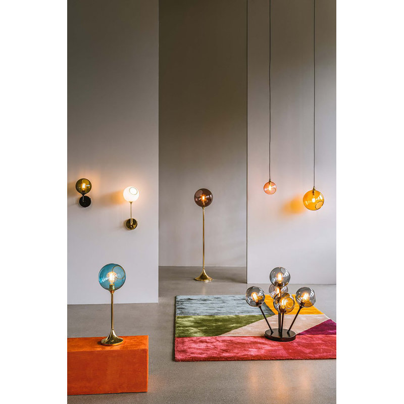 Ballroom Table Lamp, Gold, Pink
