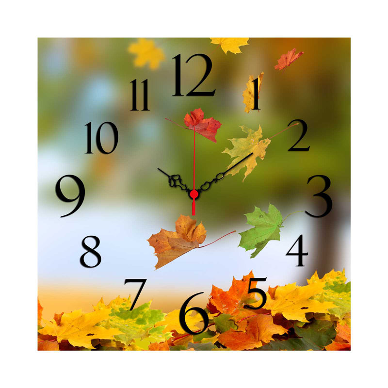Elegant Decorative Wall Clock, 15.7 x 15.7 inches | 100% MDF, Thickness: 0.2 inches | Stylish Home Décor for Living Room, Bedroom & Office | Modern Design with Minimalist Aesthetic