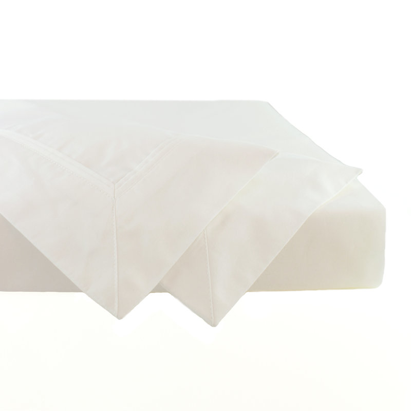 100% Cotton Percale Sheet Set, Twin, Bright White