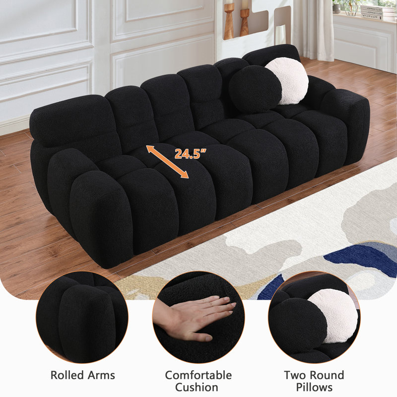 Alleras 86.5'' Upholstered Sofa