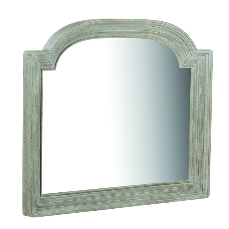 Miroir de commode délavé biseauté traditionnel