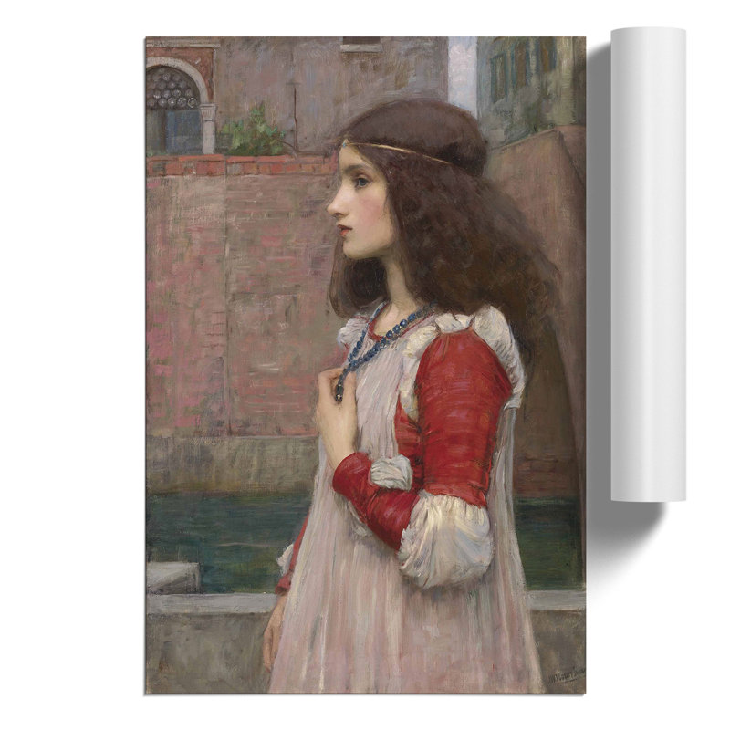 Juliet by John William Waterhouse - No Frame Painting, 30cm H x 21cm W x 0.1cm D