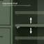 Armoire de rangement Manhattan Floor, armoire autoportante, avec 4 tiroirs, tablette ajustable-64361597-64093091