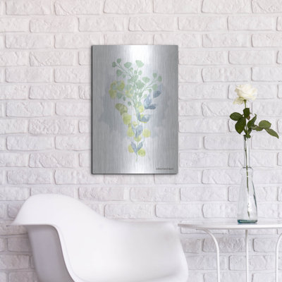 «Watercolor Greenery Series I» par Bluebird Barn, art mural en métal