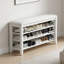Banc d'entrée pour chaussures avec tablettes réglables-876439599