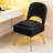 Modern Upholstered Teddy Accent Chair, Vanity Chair with Storage Box, Foldable Backrest，footstool-194004766