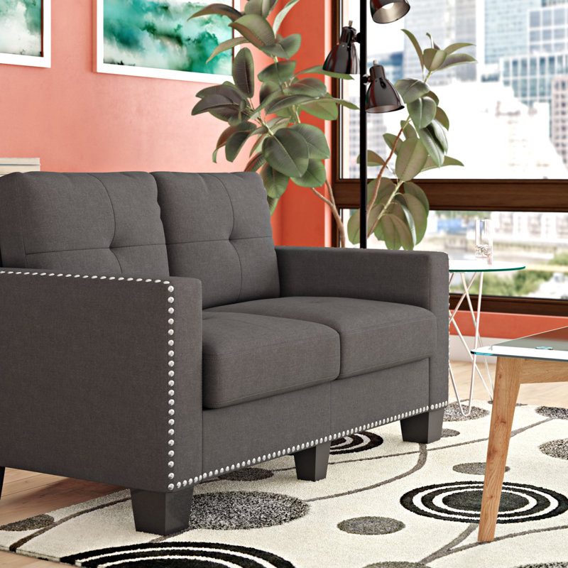 Boucher Berau 58" Square Arm Loveseat