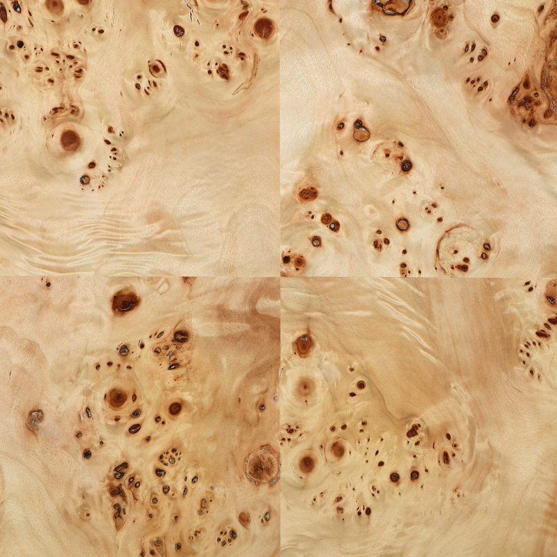 Vassa Burl Veneer Coffee Table, Naturel
