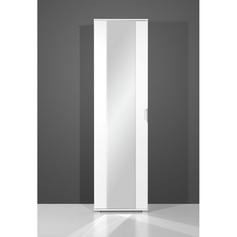 Wheatfield 1 Door Manufactured Wood Wardrobe, White